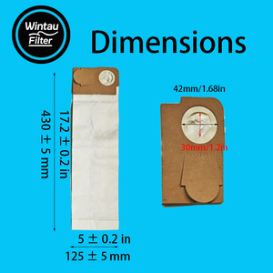 Discounted Packaging 10PCS Pack Paper Manual <strong>Vacuum</strong> <strong>Cleaner</strong> Dust Collection Filter Bags for Car RV Garage Use Compatible Nobles - Product Image 2