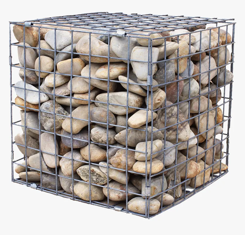 Cage en pierre enduite de pvc 2X1X1 boîte de gabion galvanisée murs de soutènement de gabion soudés Galfan pour la rivière