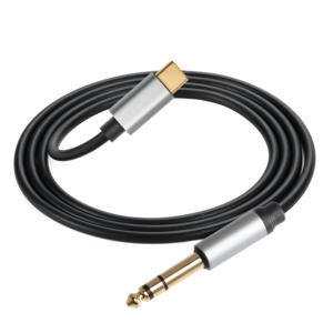 USB C TO AUX สเตอริโอ6.35mm ปลั๊กตัวผู้สายสัญญาณเสียงสำหรับโทรศัพท์แล็ปท็อปเครื่องขยายเสียงลำโพงหูฟัง AUX - Product Image 3