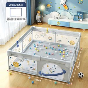 Parque Infantil para <span class=keywords><strong>Bebés</strong></span> OEM, Parque Infantil Interior de Tela, Parque Infantil Elevado de Tela Oxford, Parque Infantil Seguro para Gatear y Jugar - Product Image 5