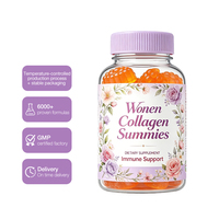 Fabricant OEM de Gummies de Collagène Antioxydant Personnalisés en Gros pour la Croissance des Cheveux, la Santé de la Peau et des Ongles, 60 Unités