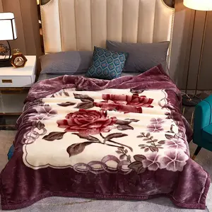 Couverture en velours de style coréen, épaisse et lourde, en fourrure de vison, réversible, de qualité supérieure, pour adultes - Product Image 1