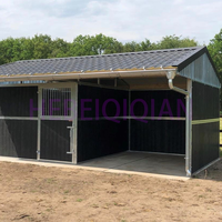 Écuries portables en métal galvanisé de style européen, tailles personnalisées, pour l'extérieur