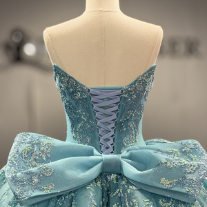 <span class=keywords><strong>Vestido</strong></span> <span class=keywords><strong>de</strong></span> Gala Jancember 1533 <span class=keywords><strong>Azul</strong></span> <span class=keywords><strong>Turquesa</strong></span> <span class=keywords><strong>de</strong></span> Lujo 2026 con Lentejuelas Brillantes y Cuentas - Product Image 5