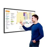 Écran tactile mural 43 pouces, affichage numérique et écrans, écran LCD intérieur, lecteur publicitaire capacitif HD pour centre commercial