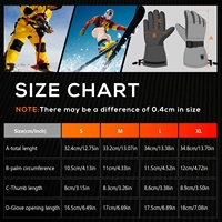 Gants de ski, de snowboard et de moto chauffants, isolés, compatibles avec les écrans tactiles, imperméables, en coton de haute qualité, avec batterie