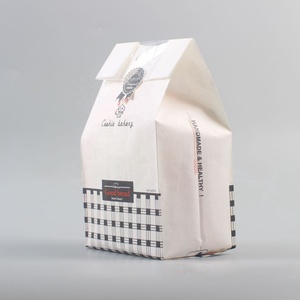 Factory Wholesale Food Grade <b>Bread</b> Baking Kraft Paper <b>Bag</b> with Window for Baking Sugar and Noodles - Product Image 3