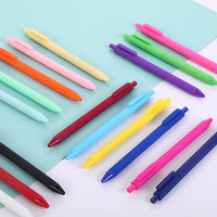 Stylo bille en plastique avec revêtement en caoutchouc, logo personnalisé multicolore, impression sérigraphique, papeterie promotionnelle portable