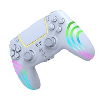 Gamepad RGB para PS4 Joystick 3D Hall Rocker Controlador inalámbrico Consola de juegos
