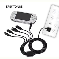 5-in-1 USB-Ladekabel für NDSL DS Lite für 3DS für GameBoy Advance GBA SP USB-Kabel für PSP für WiiU