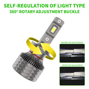 YUFING 35W CSP 3570 H9 9004 phares LED 4000LM ampoules automobiles étanches sans éblouissement avec décodeur numérique pour <span class=keywords><strong>Skoda</strong></span> <span class=keywords><strong>Octavia</strong></span> - Product Image 2