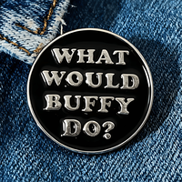 Broche en alliage de zinc avec dialogue de série télévisée américaine classique transfrontalière, Badges métalliques, Épingles à revers combinées série lettres