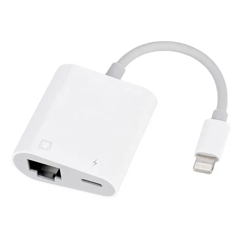 Wholesale Hot Selling Lightning To Ethernet Adapter RJ45 Ethernet LAN Network Adapter For Iphone