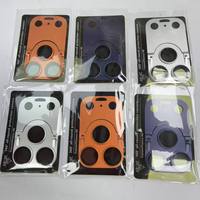 Support invisible réglable intégré en métal avec protection d'objectif en verre trempé pour iPhone 17 18 Pro Max