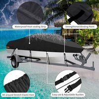 Housse de bateau remorquable professionnelle pour la pêche et le ski nautique, robuste, imperméable, à coque en V, 20'24'x90"-120", modèle 210D, neuve