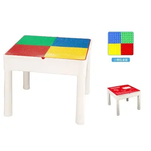 Children's Early Education Study Table Chair set 4 in1 sand water building block storage table toy for kids