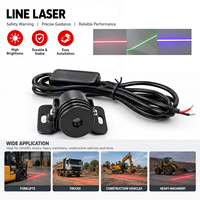 Module laser à ligne rouge/verte/bleue haute luminosité avec support pour avertissement de sécurité et guidage sur les chariots élévateurs et les véhicules de construction