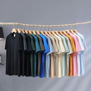 T-shirts en coton lourd 100% avec impression DTG de logo personnalisé, streetwear décontracté, t-shirts grande taille, t-shirts unis de couleur unie pour hommes - Product Image 2