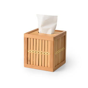 Vente directe des fabricants Porte-mouchoirs en bambou Nouveau produit Porte-mouchoirs en papier - Product Image 5