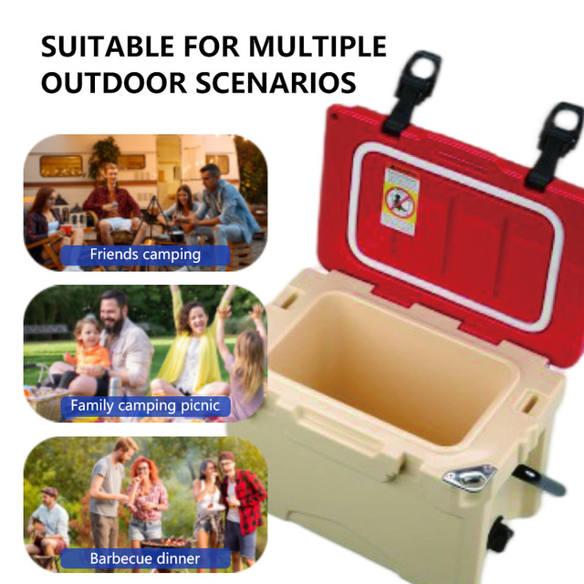 Factory Price 12QT Thermal Modern Style LLDPE PU Waterproof Portable Insulated Cooler Box Carry Handle Bottle Opener Drain Plug