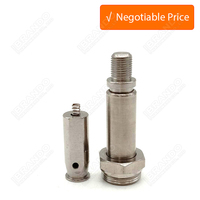 Armadura de tubo de émbolo de bobina de válvula solenoide para montaje de válvula solenoide electromagnética tubo de guía de vástago con juego de núcleo de hierro