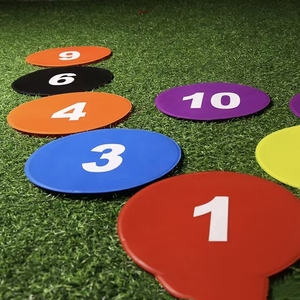 Conos Marcadores Planos Numerados Antideslizantes, Conos Deportivos para Entrenamiento de Fútbol y Baloncesto, Marcadores de Puntos - Product Image 3