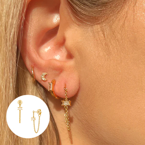 Pendientes de borla CANNER para mujer, estilo mariposa, circonita roja, aretes grandes de seda con cuentas, cadena larga, borlas con flecos - Product Image 6