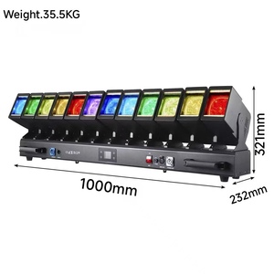 Projecteur LED mobile RGBW haute luminosité 8380 <span class=keywords><strong>Lm</strong></span> pour mariage, KTV, bar - Product Image 2