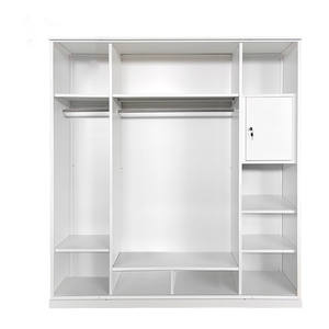 Armadio Guardaroba per Camera da Letto Bambino a 4 Ante con Motivo Stampato, Ante Scorrevoli, Specchio e Struttura in Acciaio - Product Image 2