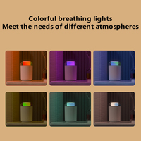 Humidificateur ultrasonique aromathérapeutique en plastique de 1,3 L alimenté par USB, lumières LED changeantes de couleur, arrêt automatique, usage domestique et commercial