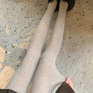 Herfst en winter retro effen patroon strakke medium dikte snel drogende ondoorzichtige panty's voor dagelijks gebruik zijde wol - Product Image 4