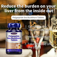 Comprimés de Polypeptide d'Argousier Smhealth 500mg, 60 Comprimés, Soutien à la Santé du Foie, Complément Alimentaire Naturel à Base de Plantes