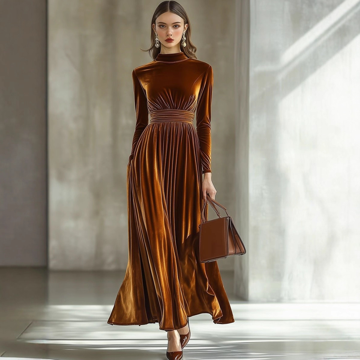 Shop Online Velvet Dress Long 2k+