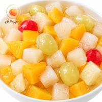 Topkwaliteit ingeblikt gemengd fruit 850g Ananas Druif Kers ISO Aangepaste Gewicht Makkelijk te openen blik Export Leverancier