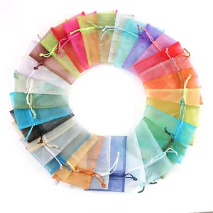 Hot Sale 6x8cm Organza Candy Drawstring Decoration Bags Wholesale Jewelry Small Gift Bags