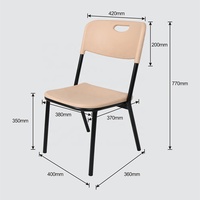 Meubles scolaires, bureau et chaise en bois pour étudiants, chaise d'étude pour étudiants aux Philippines avec table et bureau