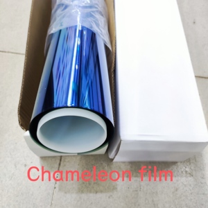 Pellicola Oscurante per Finestrini Auto Garson Chameleon Blu PET 60% VLT Design Business/Lusso Protezione UV Anti-Infrarossi Anti-Graffio - Product Image 4