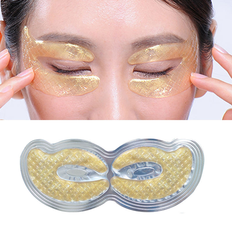 EFERO-mascarilla de colágeno dorado para ojos, Parche de colágeno para ojos, 24k