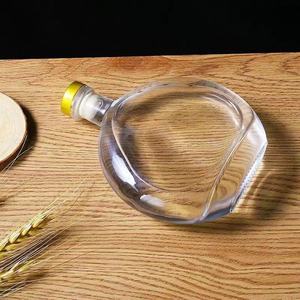 Bottiglia di vino di frutta di forma oblato all'ingrosso vuota bottiglia di vino di vetro per birra fatta in casa, bevanda fai da te, confezione <span class=keywords><strong>regalo</strong></span> - Product Image 1
