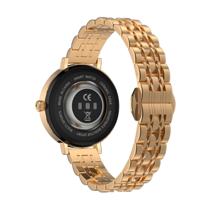 Reloj Inteligente DF HD36 de 1.19 Pulgadas AMOLED con Diseño de Diamantes para Mujer, Monitor de Presión Arterial, Frecuencia Cardíaca, Seguimiento del Sueño con Codificador AI GPT - Product Image 5