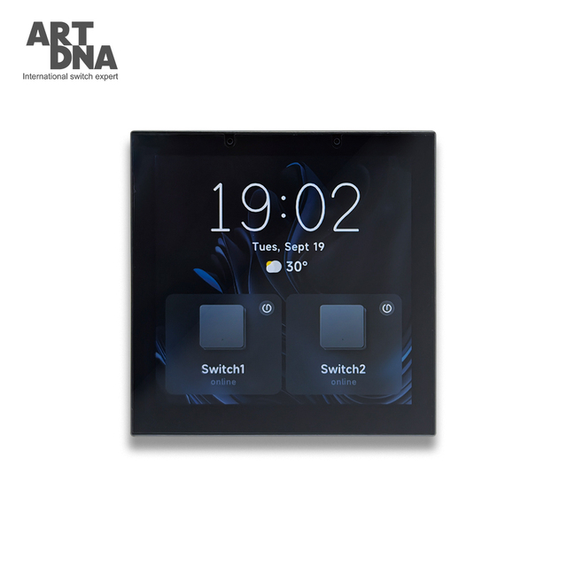 ARTDNA 4 Inch Tuya Smart Home Center Master Control Light Switch 220v Touch Screen With Gateway Wall Switch (Zigbee)(Android)