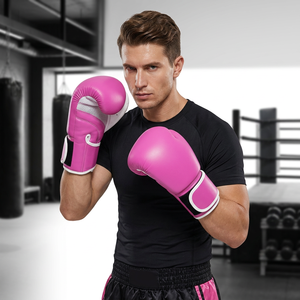 Guantes de Boxeo Profesionales de Alta Calidad en Cuero PU, Agarre Firme para Entrenamiento de Combate Libre para Niños y Adultos - Saco de Arena - Product Image 3