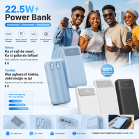 Batterie externe avec chargeur double câble pour la recharge prolongée, idéale pour les détaillants, les distributeurs et les programmes d'accessoires mobiles d'extérieur pour appareils mixtes.