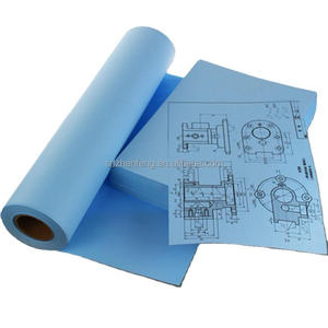 High Quality <strong>CAD</strong> Plotter Paper Roll Customizable Size White Blue <strong>Draw</strong> Sketch Paper - Product Image 2