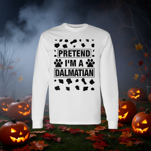 T-shirt à manches longues « Pretend I'm A Dalmatian Dog », costume d'Halloween - Product Image 3