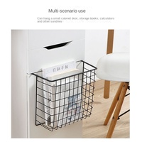 Panier multifonctionnel en fer à suspendre sous l'armoire, séparateur de placard de cuisine, support de rangement pour armoire, organisateur domestique mobile