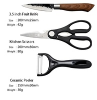 Haute qualité 6 pièces ensembles de couteaux en acier inoxydable modernes ensemble de couteaux de qualité alimentaire marteau motif cuisine Chef couteaux ensembles avec boîte-cadeau