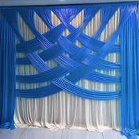 Kain Elastis Silang 3*3m untuk Latar Belakang Pernikahan Kustom Cina, Tirai Ruang Siaran Langsung, Strip Penarik Tirai