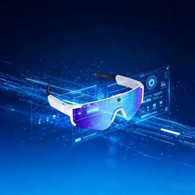 Action Camera Glasses Cycling Video Recording 8MP Daily Activity Music Player Touch Control IP54 Waterproof 2K/1080P Magnetic