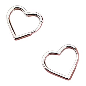 Boucles d'oreilles Huggie en acier inoxydable 316 plaqué or en forme de cœur pour femmes, idéales pour les fêtes et les cadeaux, boucles d'oreilles transfrontalières en gros - Product Image 5